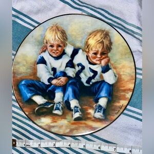 The Brantwood Collection “Football Brothers” by Marian Carisen 1979 limited edi